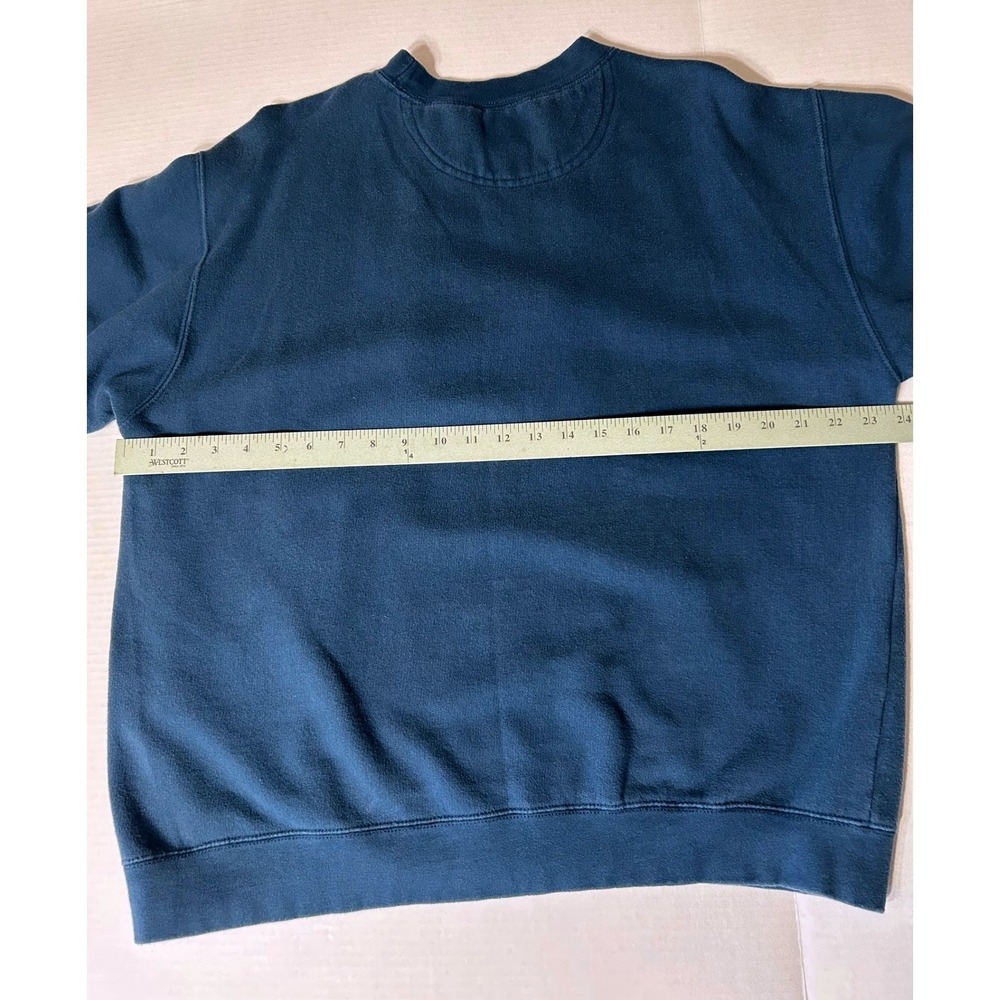 Vintage Bum Equipment B Block Letter Sweatshirt Blue Crew Neck Men's M - Picture 3 of 7